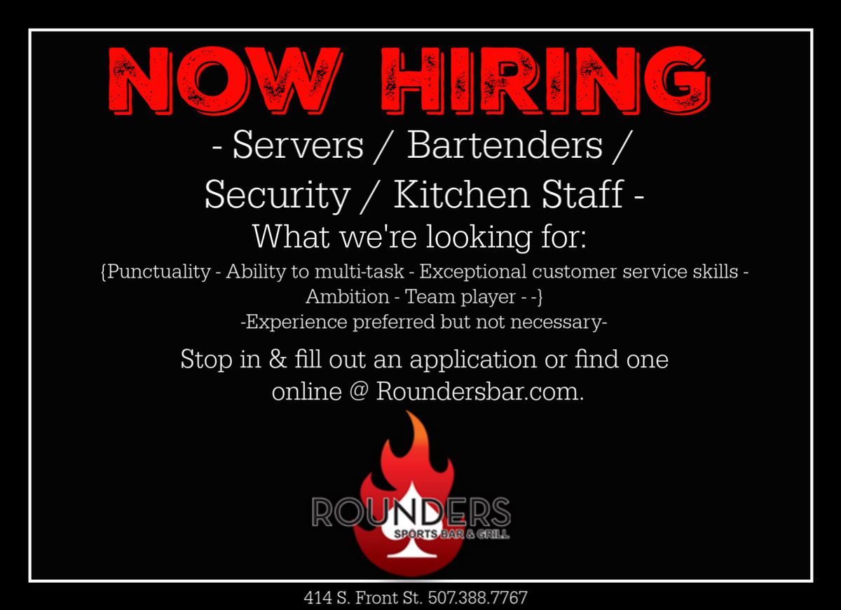 Jobs Rounders Bar
